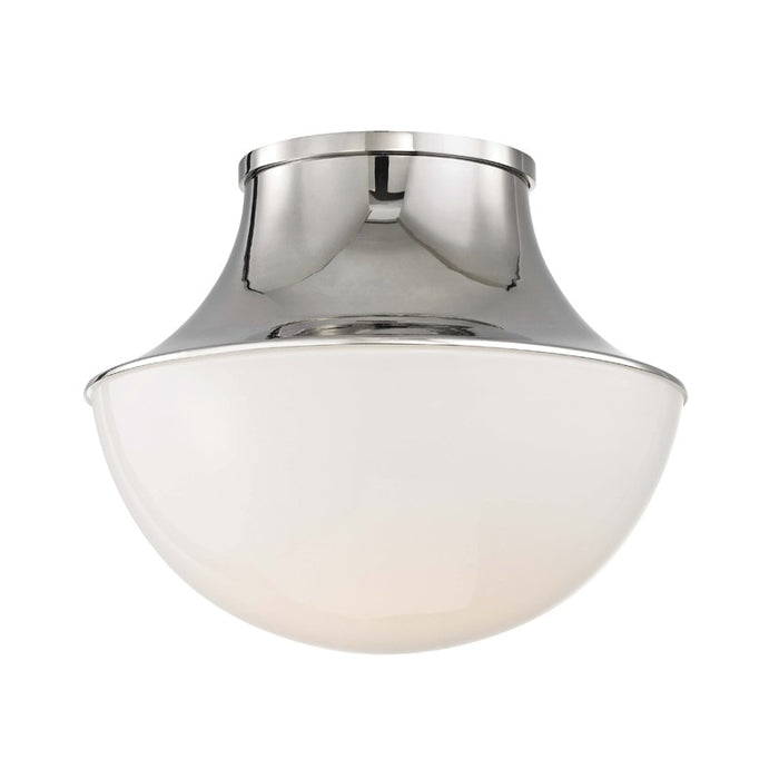 Hudson Valley 9411-PN One Light Flush Mount, Polished Nickel