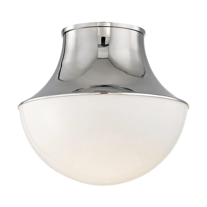 Hudson Valley 9415-PN One Light Flush Mount, Polished Nickel