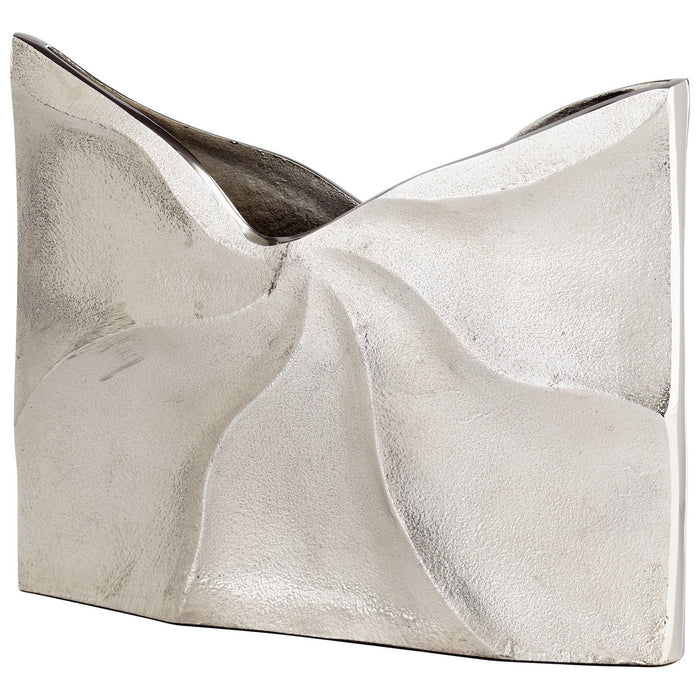 Cyan 07197 Vase, Raw Nickel