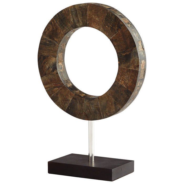 Cyan 07216 Sculpture, Brown And Stainless Steel