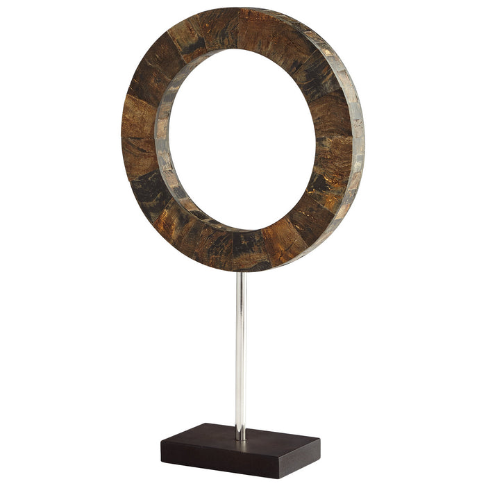 Cyan 07217 Sculpture, Brown And Stainless Steel
