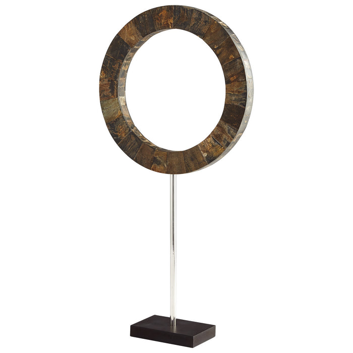 Cyan 07218 Sculpture, Brown And Stainless Steel