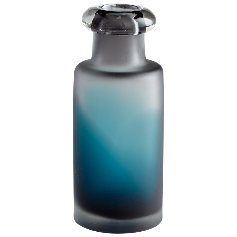 Cyan 07305 Vase, Blue/Clear