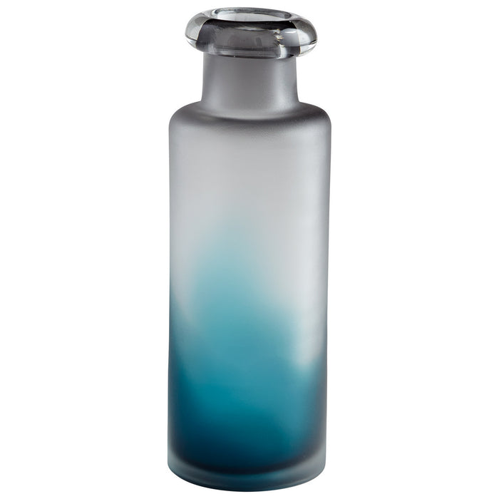 Cyan 07306 Vase, Blue/Clear