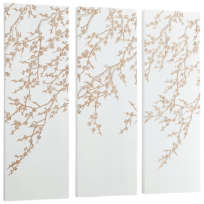 Cyan 07518 Wall Art, White And Gold