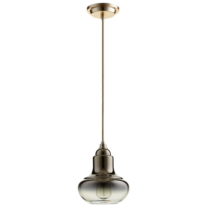 Cyan 07696 One Light Pendant, Satin Gold