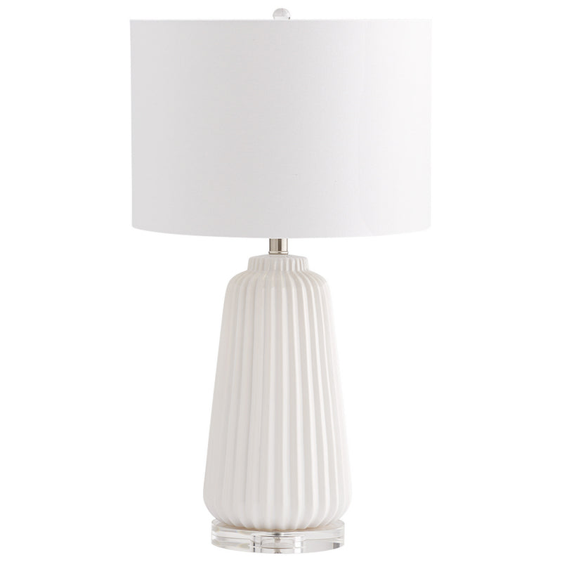 Cyan 07743 One Light Table Lamp, White