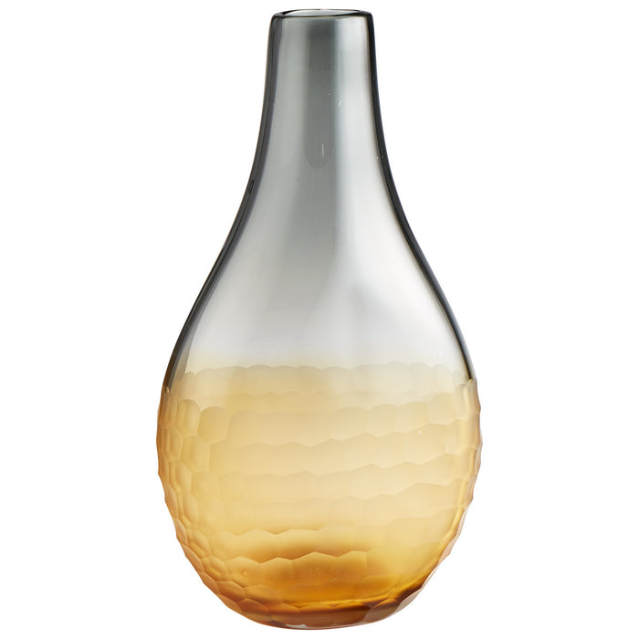 Cyan 07854 Vase, Amber And Smoked