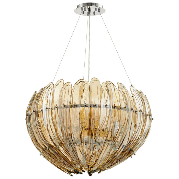 Cyan 07982 Nine Light Pendant, Chrome
