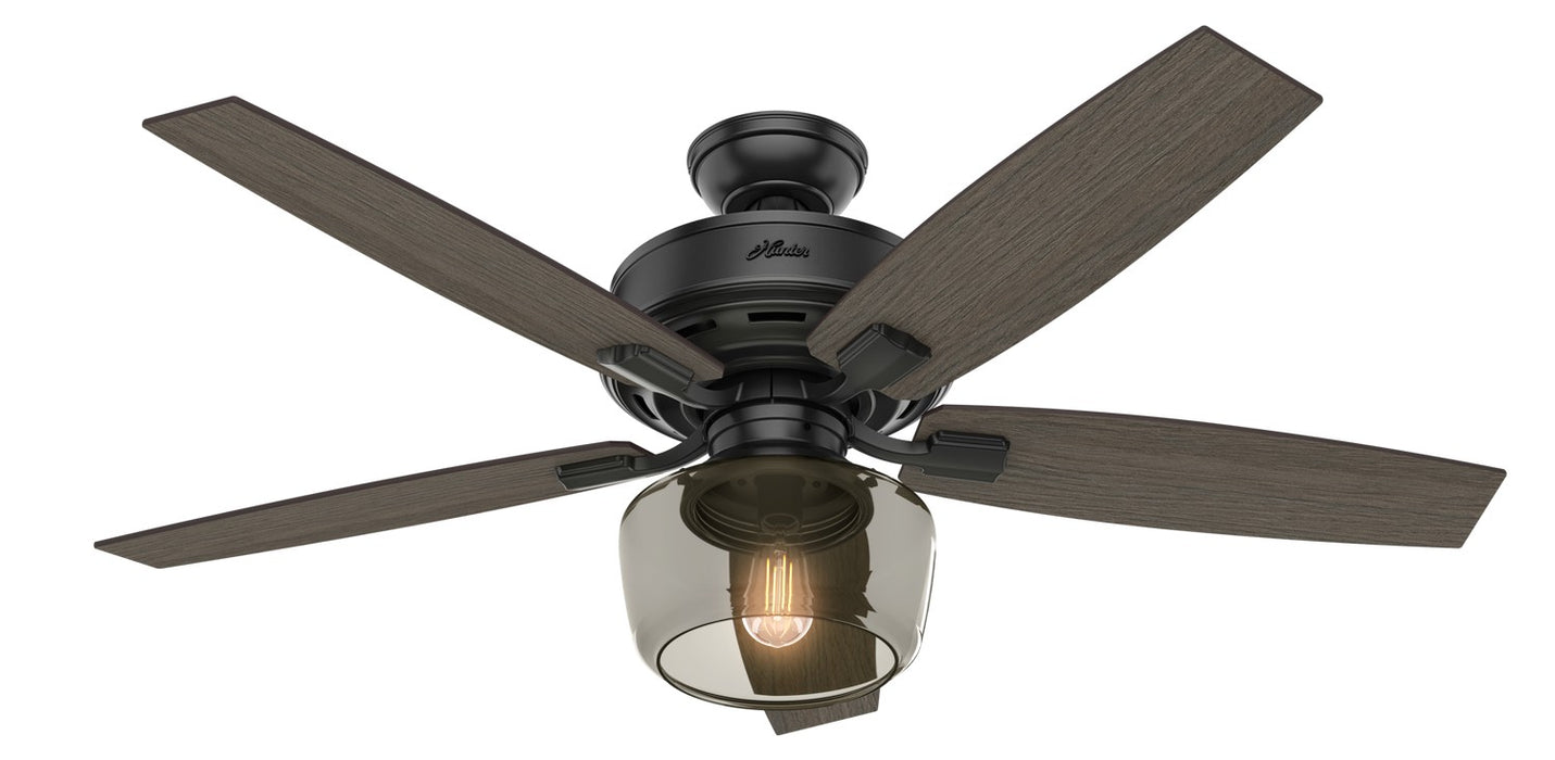 Hunter 54187 52" Ceiling Fan, Matte Black