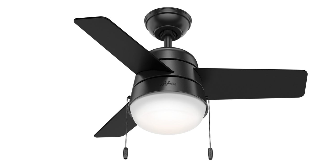 Hunter 59302 36" Ceiling Fan, Matte Black