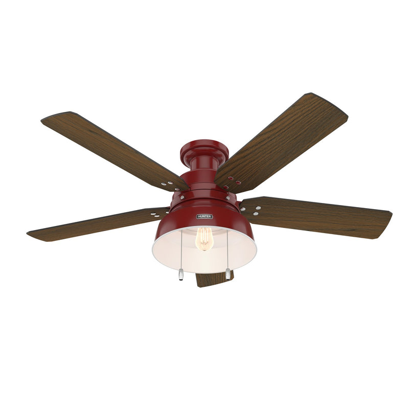 Hunter 59312 52" Ceiling Fan, Barn Red