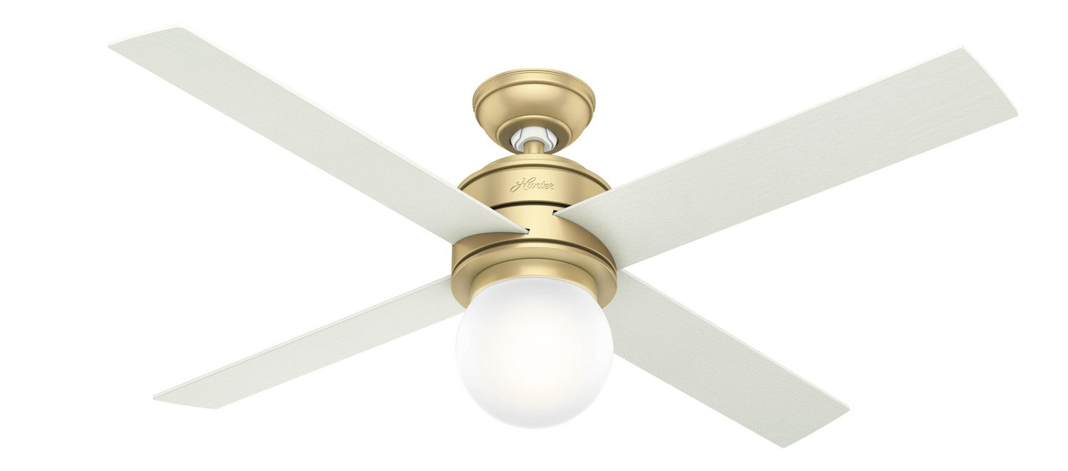 Hunter 59320 52" Ceiling Fan, Modern Brass