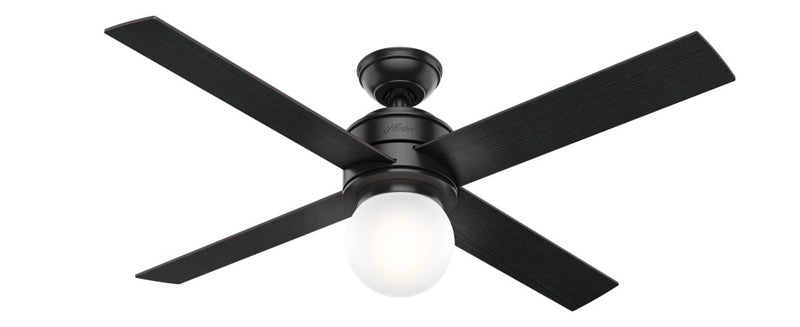 Hunter 59321 52" Ceiling Fan, Matte Black