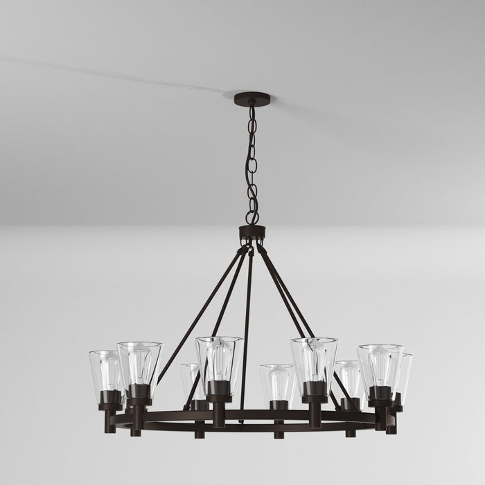Artcraft AC10760OB Ten Light Chandelier, Oil Rubbed Bronze