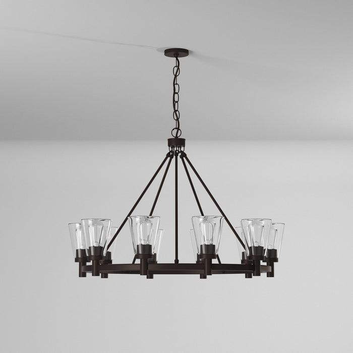 Artcraft AC10760OB Ten Light Chandelier, Oil Rubbed Bronze