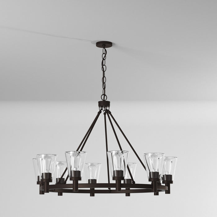 Artcraft AC10760OB Ten Light Chandelier, Oil Rubbed Bronze