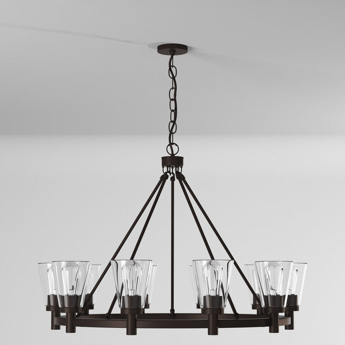 Artcraft AC10760OB Ten Light Chandelier, Oil Rubbed Bronze