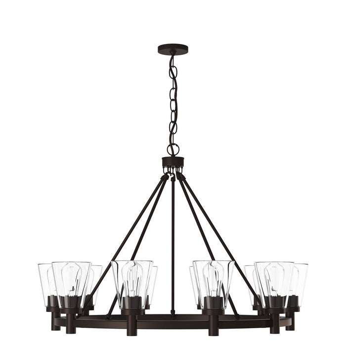 Artcraft AC10760OB Ten Light Chandelier, Oil Rubbed Bronze
