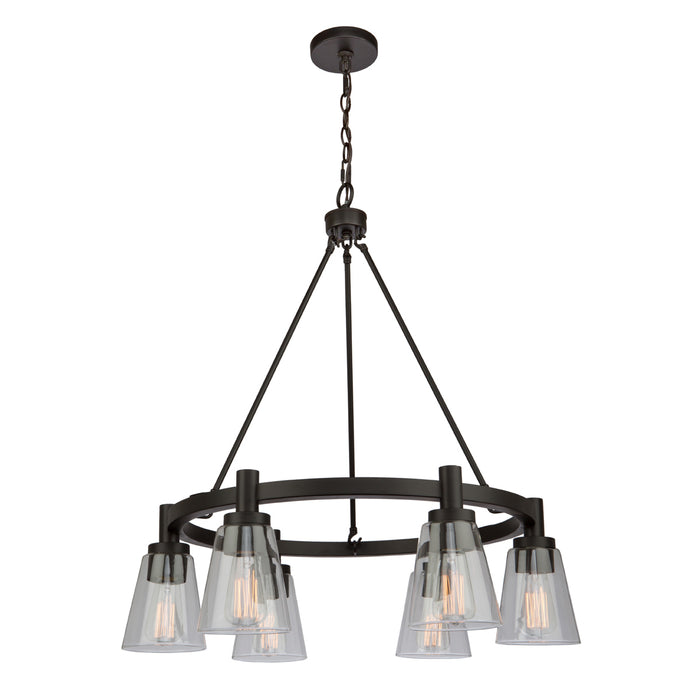 Artcraft AC10765OB Six Light Chandelier, Oil Rubbed Bronze