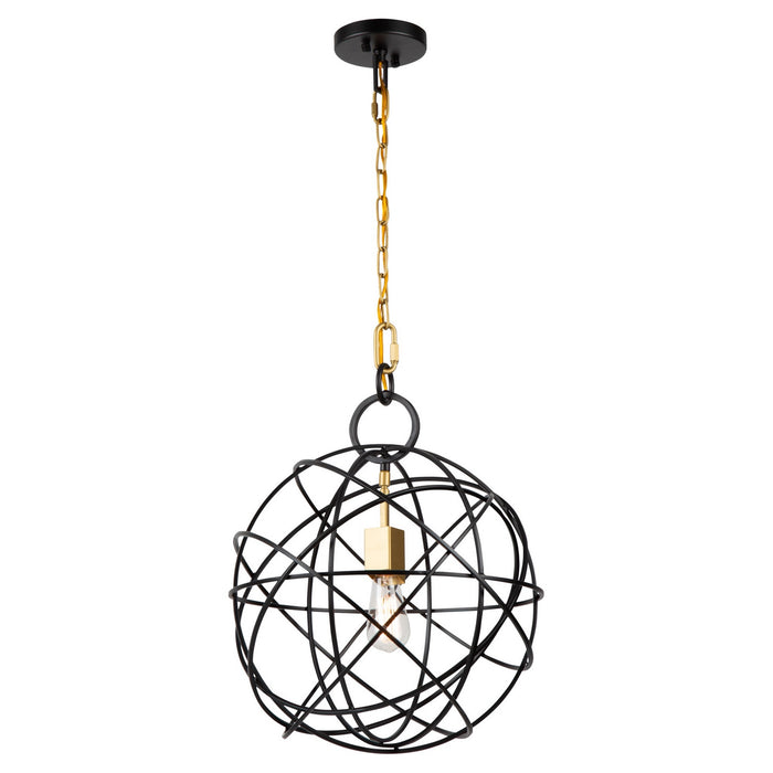 Artcraft AC10951 One Light Chandelier, Oil Rubbed Bronze