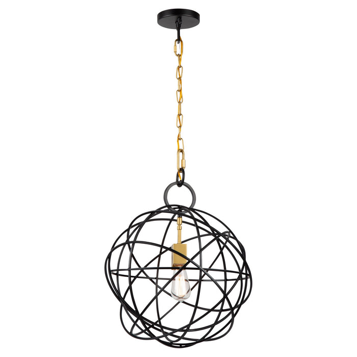 Artcraft AC10951 One Light Chandelier, Oil Rubbed Bronze