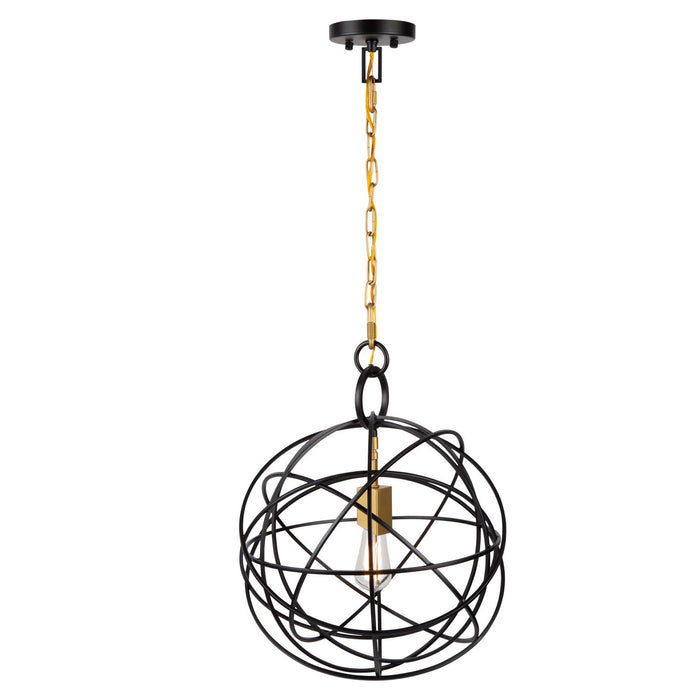 Artcraft AC10951 One Light Chandelier, Oil Rubbed Bronze