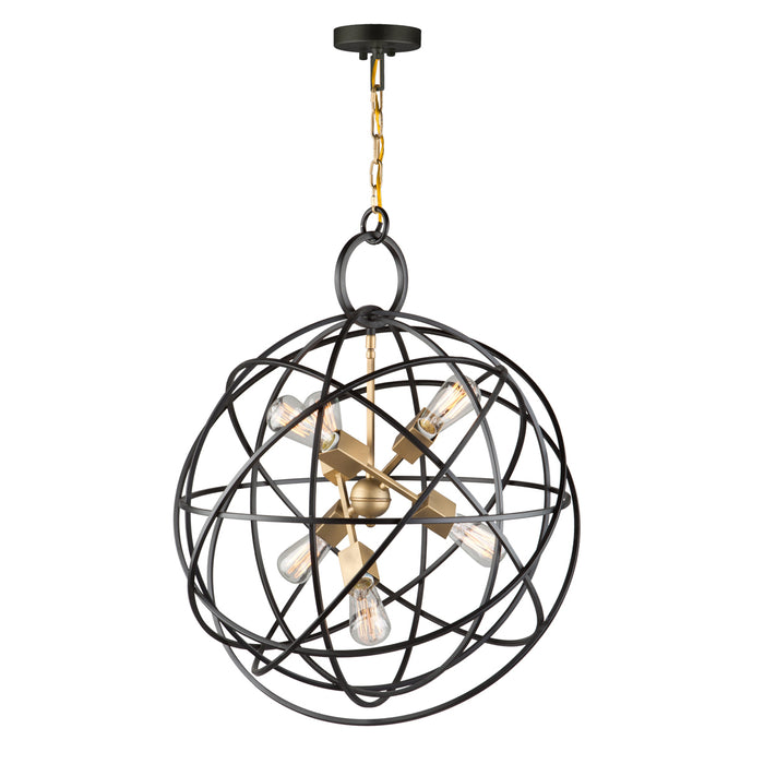 Artcraft AC10956 Six Light Chandelier, Oil Rubbed Bronze