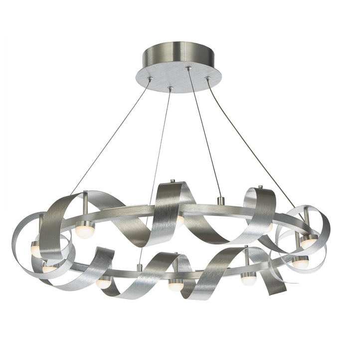 Artcraft AC7211BA LED Chandelier, Brushed Aluminum
