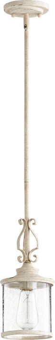 Quorum 3073-70 One Light Pendant, Persian White