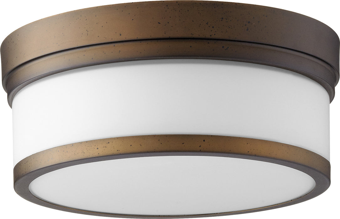 Quorum 3509-12-86 Two Light Ceiling Mount, Oiled Bronze