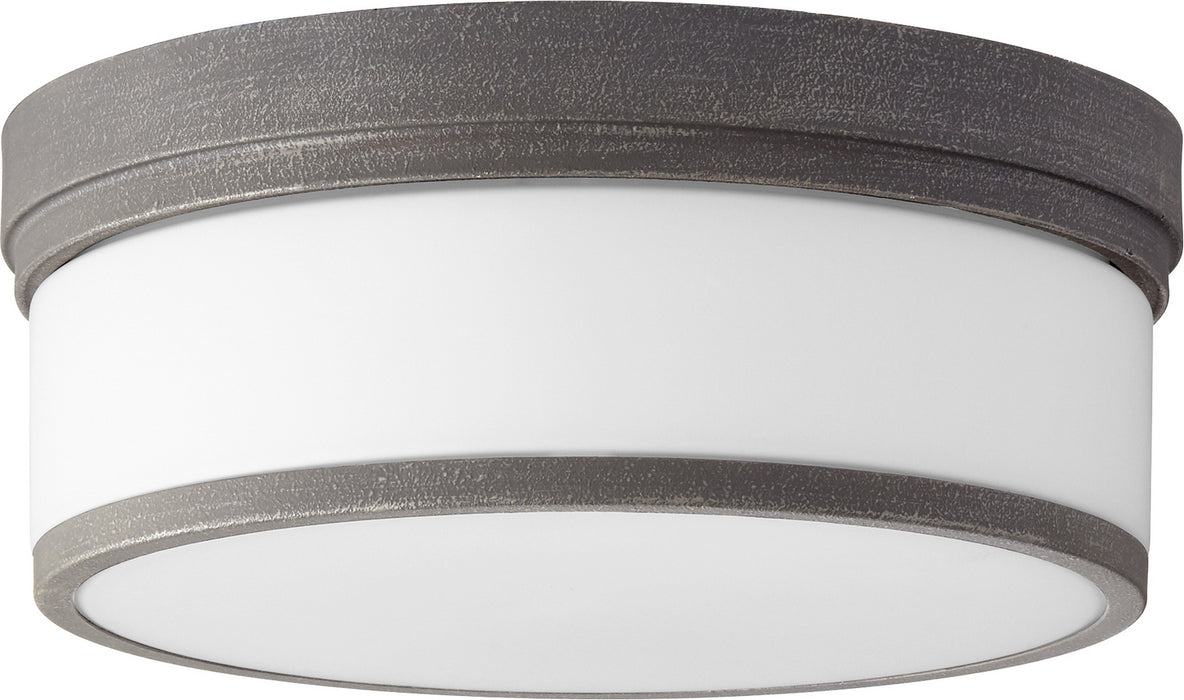 Quorum 3509-14-17 Three Light Ceiling Mount, Zinc
