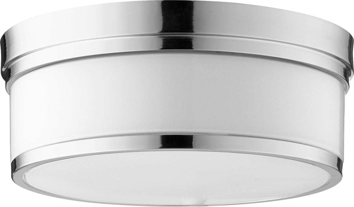 Quorum 3509-14-62 Three Light Ceiling Mount, Polished Nickel