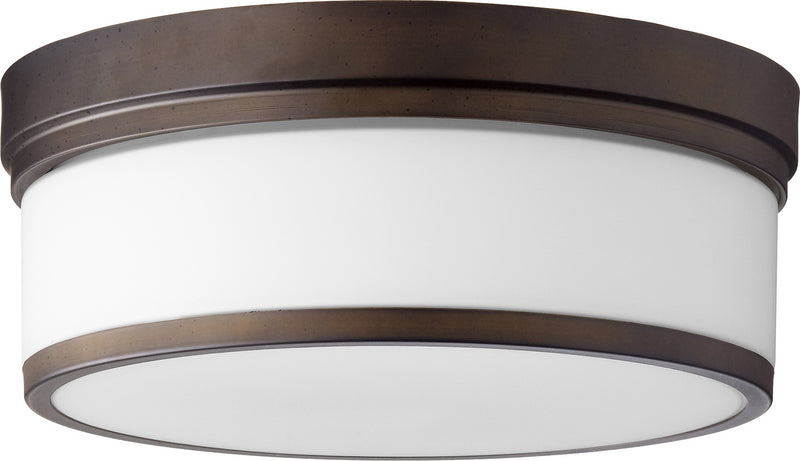 Quorum 3509-14-86 Three Light Ceiling Mount, Oiled Bronze