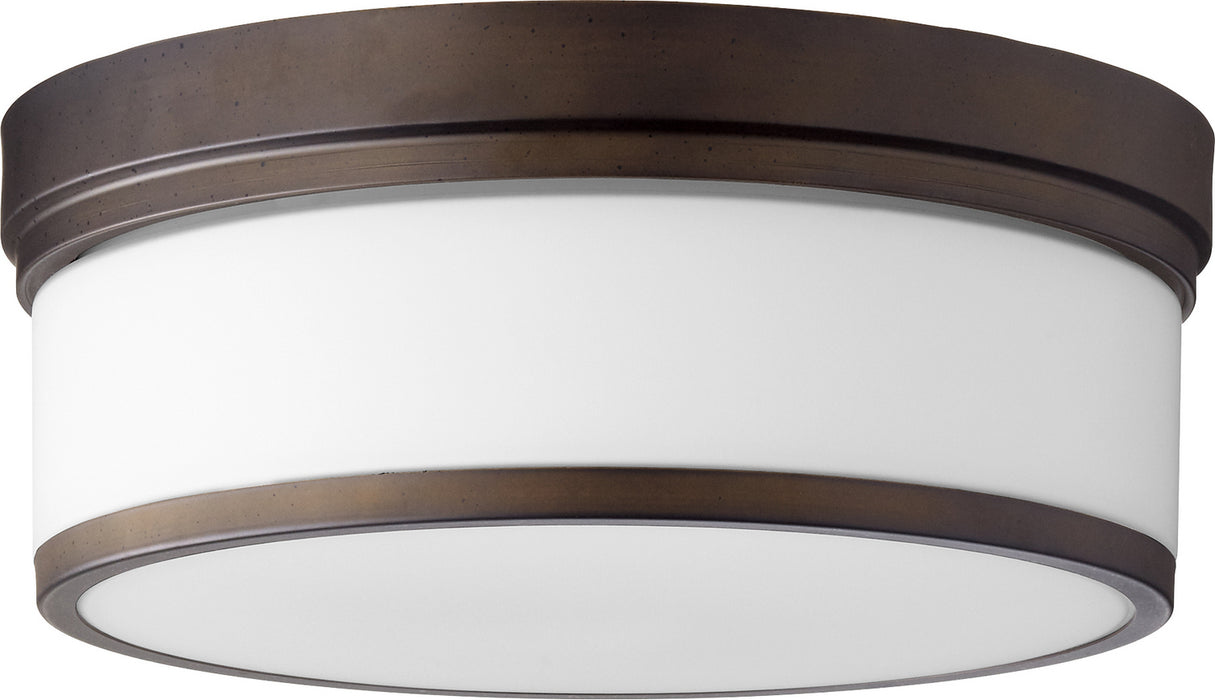 Quorum 3509-14-86 Three Light Ceiling Mount, Oiled Bronze