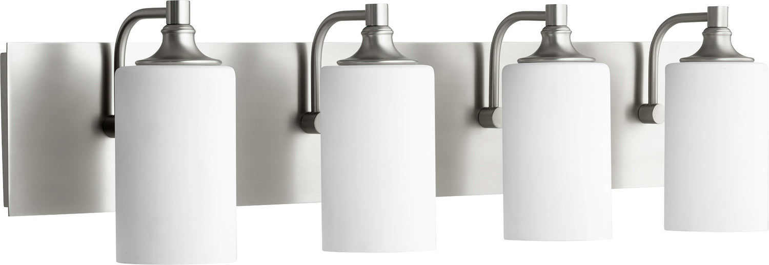 Quorum 5009-4-65 Four Light Vanity, Satin Nickel