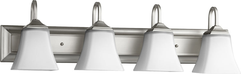 Quorum 5104-4-65 Four Light Vanity, Satin Nickel