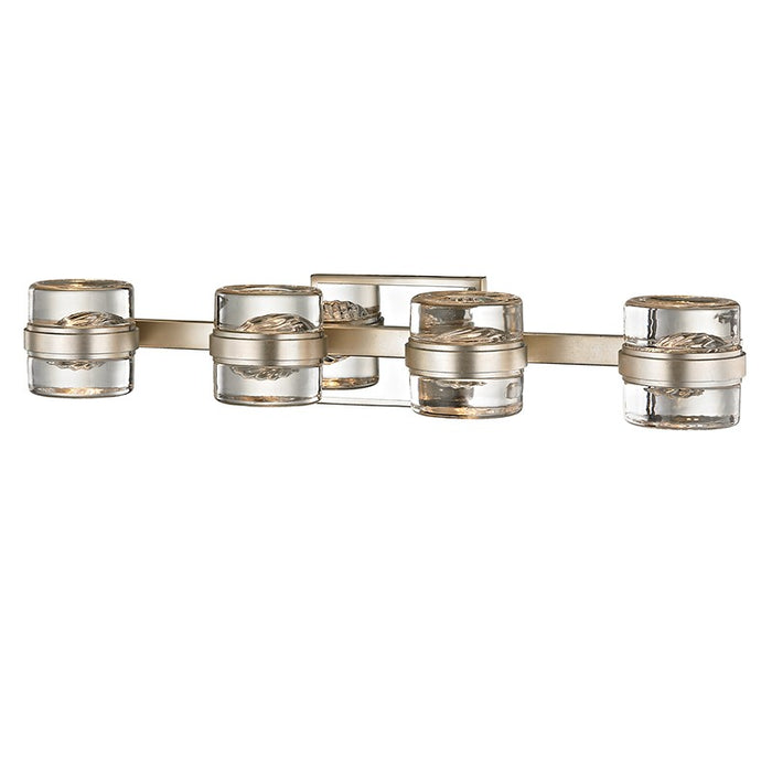 Troy Lighting B5694-SL Four Light Bath and Vanity, Silver Leaf