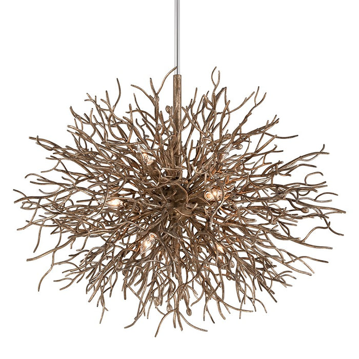 Troy Lighting F6097-VZ Nine Light Chandelier, Vienna Bronze