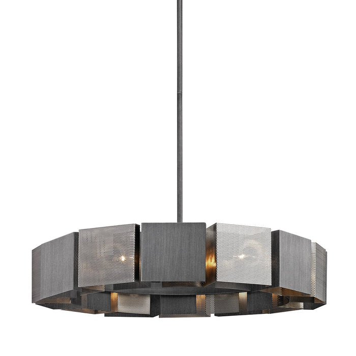 Troy Lighting F6046-GRA/BN 14 Light Chandelier, Graphite/Burnished Nickel
