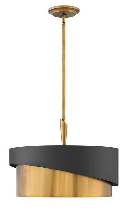 Fredrick Ramond FR34314HBR LED Foyer Pendant, Heritage Brass