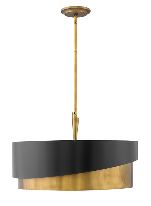 Fredrick Ramond FR34315HBR LED Chandelier, Heritage Brass