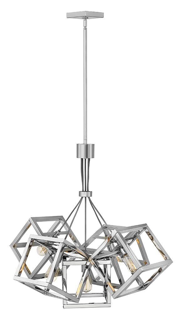 Fredrick Ramond FR42444PNI LED Chandelier, Polished Nickel