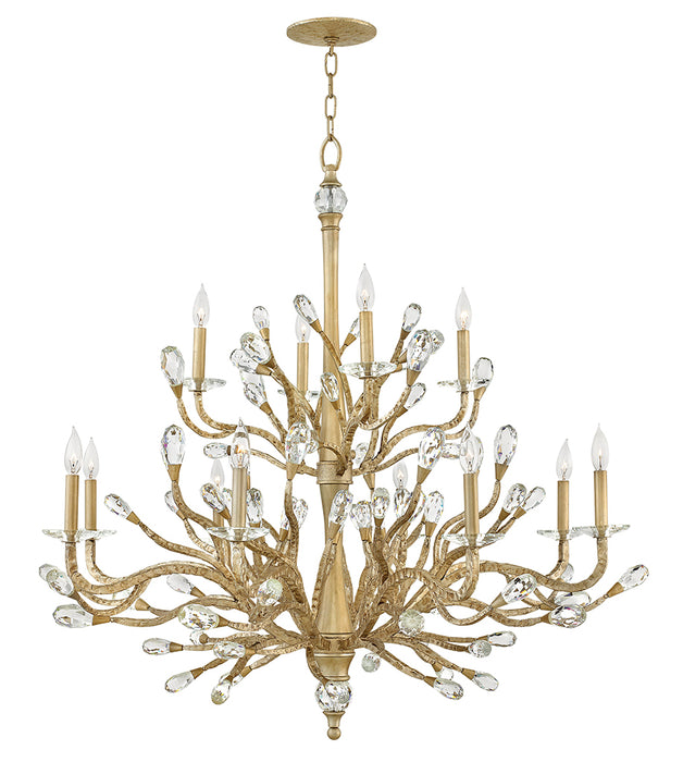 Fredrick Ramond FR46810CPG LED Chandelier, Champagne Gold