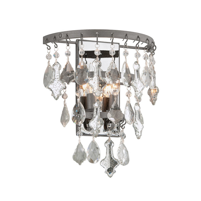 Troy Lighting B4312 Two Light Wall Sconce, Graphite