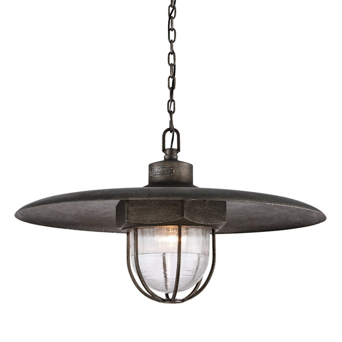 Troy Lighting F3898-APW One Light Pendant, Aged Pewter