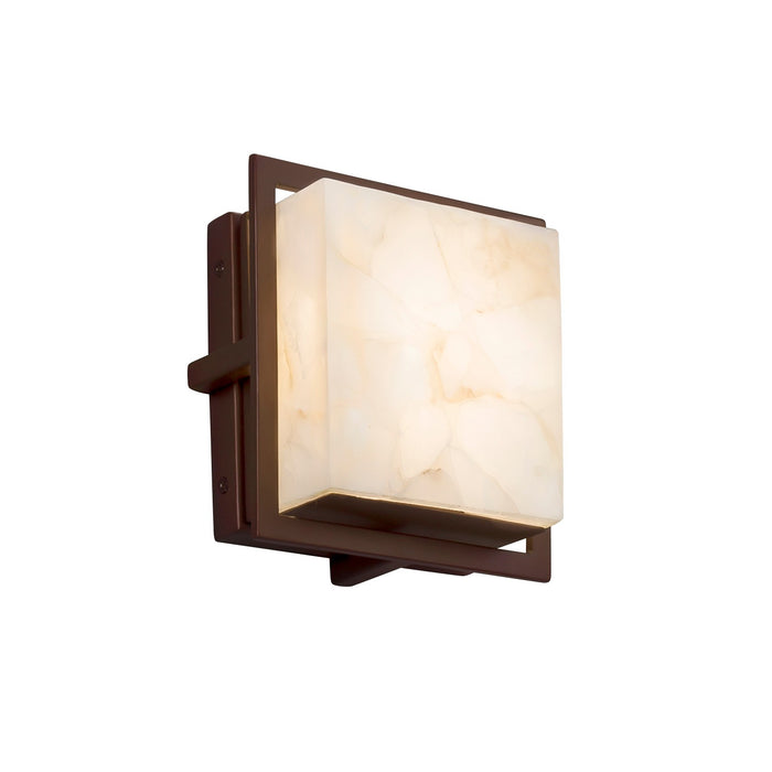 Justice Designs ALR-7561W-DBRZ LED Outdoor Wall Sconce, Dark Bronze