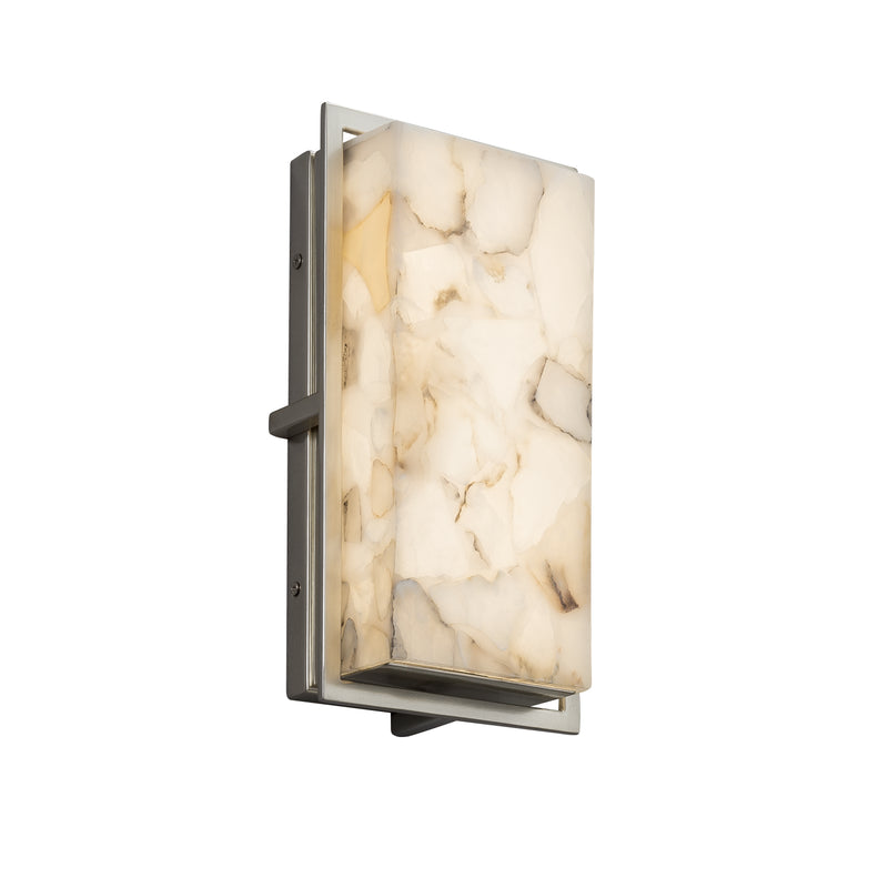 Justice Designs ALR-7562W-NCKL LED Outdoor Wall Sconce, Brushed Nickel