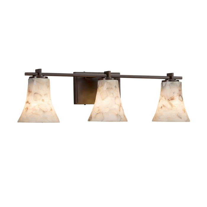 Justice Designs ALR-8443-20-DBRZ Three Light Bath Bar, Dark Bronze