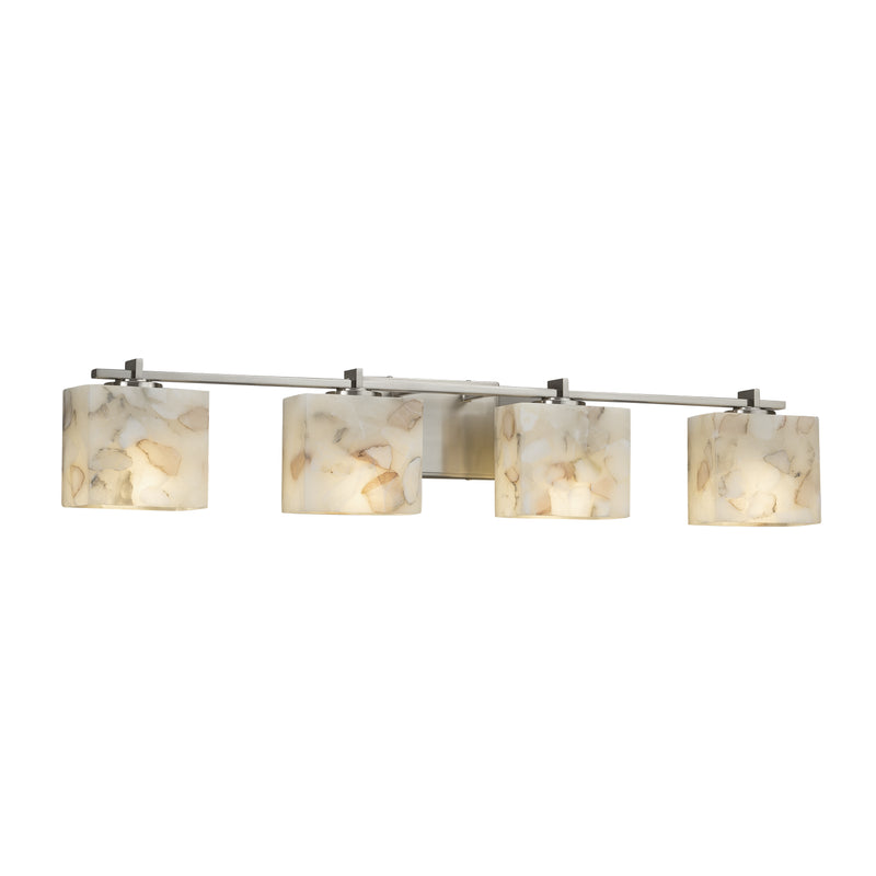 Justice Designs ALR-8444-55-NCKL Four Light Bath Bar, Brushed Nickel